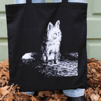 Image 5 of Pensive Fox Tote Bag