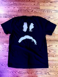 Image 2 of Sad Face Black and White T-Shirt