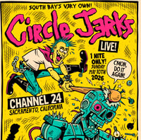 Image 2 of CIRCLE JERKS TOUR POSTER 2026 - SACRAMENTO