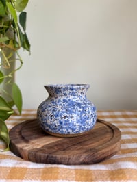 Image 3 of Blue Speckled Vase