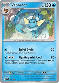 Vaporeon - 168 (Cosmos Holo) - SV: Scarlet & Violet Promo Cards - Near Mint
