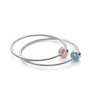 Image 1 of First Exploration Bangle with Baby Pink Slider