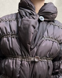 Image 5 of LEATHER TRIM PUFFER JACKET