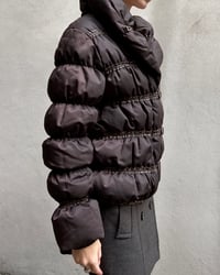 Image 6 of LEATHER TRIM PUFFER JACKET