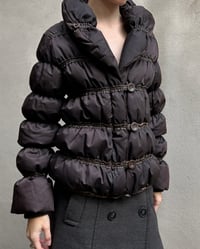 Image 7 of LEATHER TRIM PUFFER JACKET