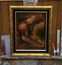 Image 1 of Dogbeast - original oil painting on wood panel