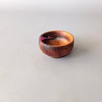 Image 3 of Tiny Decorative Bowl - Madrone w/resin 2.125" x 1"