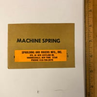 Image 1 of 1970’s Spaulding & Roger’s Machine spring unopened envelope 