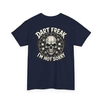 Image 5 of Dart Freak I’m Not Sorry Shirt – Skull Dartboard Graphic Tee for Dart Players