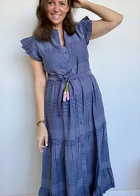 Image 1 of The Kerry Ann striped blue white 