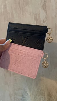 Image 1 of Noir Monogram Card Holder