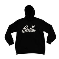 Image 1 of Black/White Birdies Always Fly Lace Hoodie
