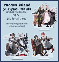 arknights maid standees!