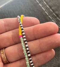 Image 4 of Funky mismatched seed bead necklace 