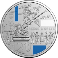 Image 3 of Coin 2026 20C Coloured Uncirculated Coin Greece and Crete