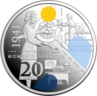 Image 2 of 2026 20c Coloured Uncirculated Coin Women's Services