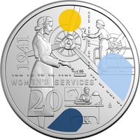 Image 3 of 2026 20c Coloured Uncirculated Coin Women's Services
