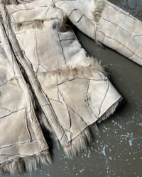 Image 7 of BEIGE PATCHWORK LEATHER JACKET