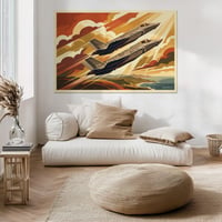 Image 6 of Stampa Fine Art coppia di F-35 – stampa Art Déco anni ’30/40'