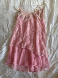 Image 6 of Vintage Y2k pink babydoll style fairy mini dress with sparkly embroidered bust 