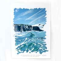 Image 1 of If I fill my pockets with those sea sparkles, I could hold onto this day forever