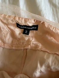 Image 4 of Vintage Y2K peachy pink silk cami with sequin bust detail 
