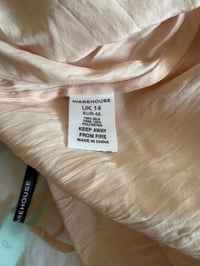 Image 5 of Vintage Y2K peachy pink silk cami with sequin bust detail 