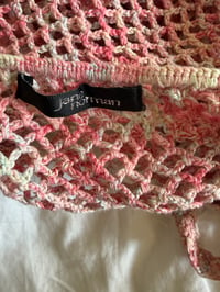 Image 4 of Vintage Y2K 2005 Jane Norman pink crochet halter neck cami