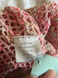 Image 5 of Vintage Y2K 2005 Jane Norman pink crochet halter neck cami
