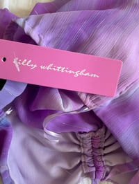Image 4 of Vintage Y2K 2000s deadstock purple mermaid ruched bust halterneck cami with side tie detail