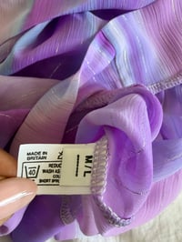 Image 5 of Vintage Y2K 2000s deadstock purple mermaid ruched bust halterneck cami with side tie detail