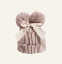 Bow Pom Pom Hats