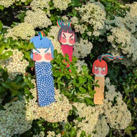 Image 4 of wood girl decoration set - grumpies