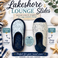 Lakeshore Lounge SLIDE On SLIPPERS Sewing Pattern - PDF Download