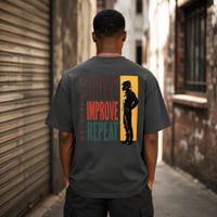 Image 1 of Drive Improve Repeat | Oversized Faded T-Shirt