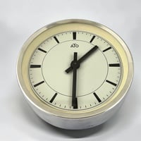 Image 2 of Horloge industrielle ATO 1960 aluminium poli miroir 26 cm 