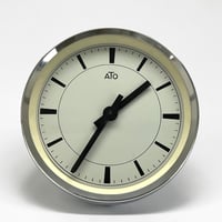 Image 1 of Horloge industrielle ATO 1960 aluminium poli miroir 26 cm 
