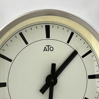 Image 3 of Horloge industrielle ATO 1960 aluminium poli miroir 26 cm 