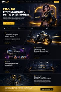 OKJP Digital Hub – Premium Interactive Entertainment Platform