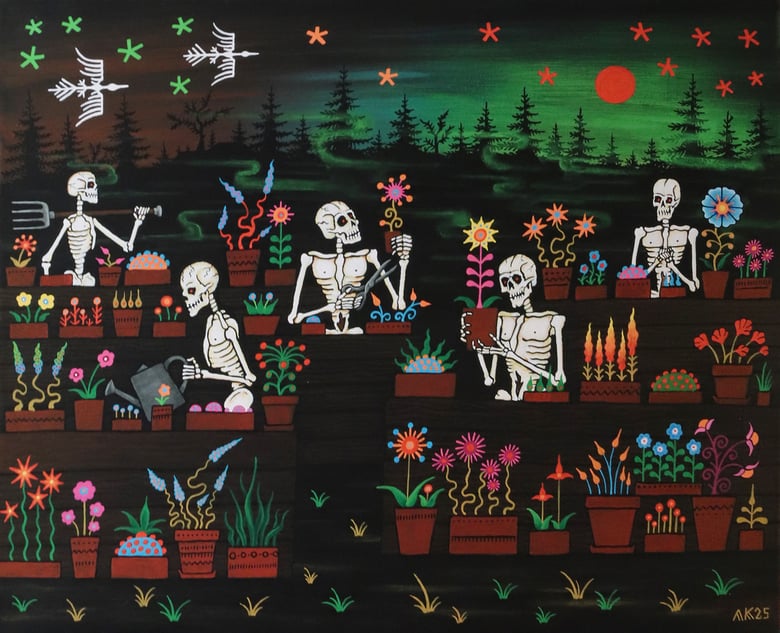 Image of Kuoleman puutarha / Garden of Death (After Hugo Simberg)