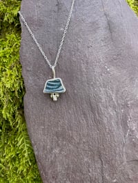 Image 1 of Blue pottery necklace