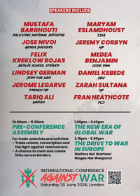 Image 2 of International Anti-War Conference Leaflets