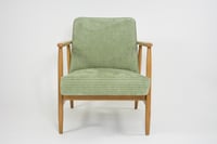 Image 6 of Fauteuils Z velours côtelé vert olive