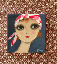 Image 3 of 1970s Headscarf Original Painting