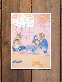 Image 1 of Garden Party A4 Risograph Print
