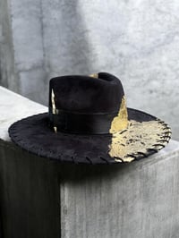 Image 1 of “The Pimp Chronicles” Katt Williams inspired Gold leaf Fedora