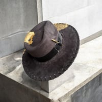 Image 7 of “The Pimp Chronicles” Katt Williams inspired Gold leaf Fedora