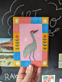 Image 2 of Wooden crane painting