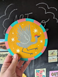 Image 1 of Wooden crane painting