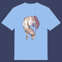 Image 1 of T-shirt: Borzoi YELLOW/BLUE